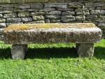 Large Sandstone Garden Bench