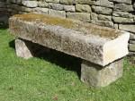 Large Sandstone Garden Bench