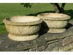 Pair Weathered Planters