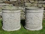 Unusual Large Garden Planters (Pair)