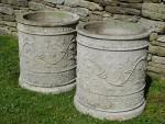Unusual Large Garden Planters (Pair)