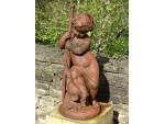 Antique French Putto Statue