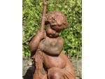Antique French Putto Statue