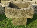 Antique Sandstone Trough on Block
