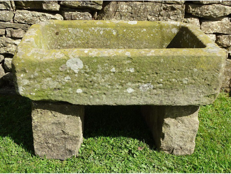 Antique Stone Sink on Blocks