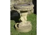Weathered Garden Birdbath