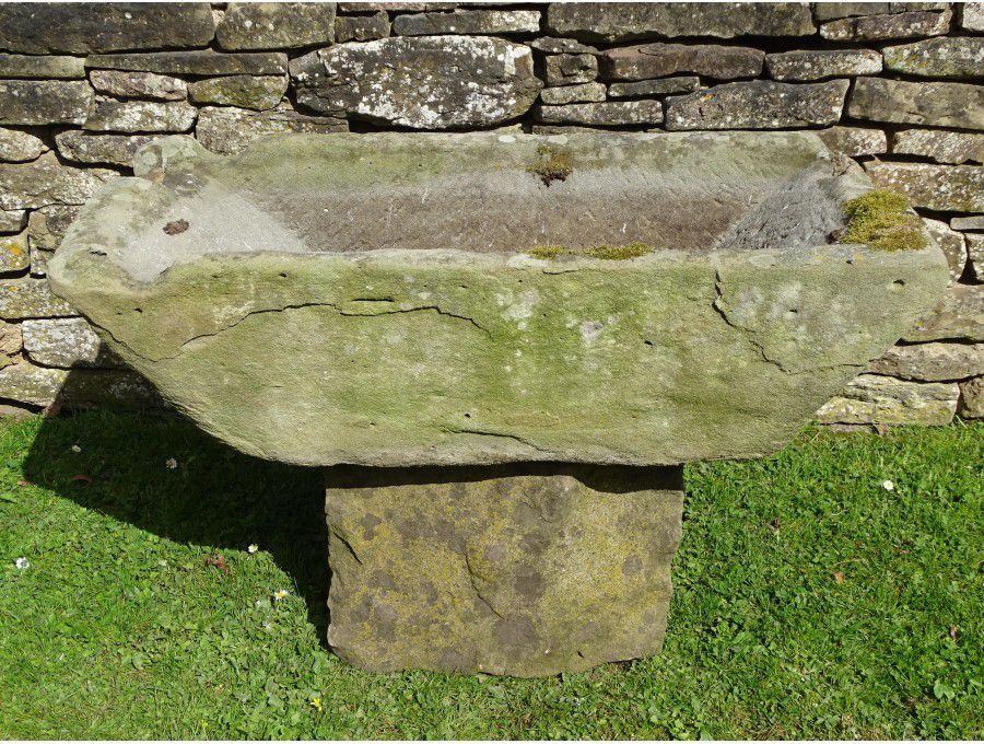 Unusual Stone Trough on Base