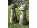 Tall Antique Staddlestones (Pair)