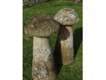 Tall Antique Staddlestones (Pair)