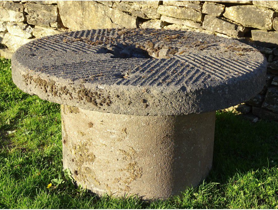 Antique Millstone Seat