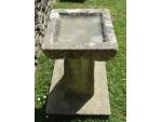 Large Limestone Birdbath