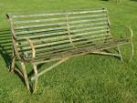 Antique Wrought Iron Bench