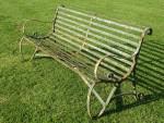Antique Wrought Iron Bench
