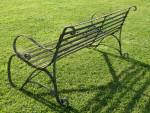 Antique Wrought Iron Bench
