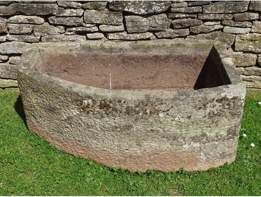 Antique Stone Corner Trough