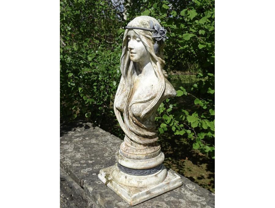 Weathered Female Bust|