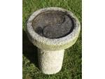 Weathered Granite Birdbath
