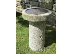 Weathered Granite Birdbath
