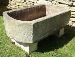 D-End Stone Pump Trough