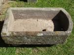 D-End Stone Pump Trough