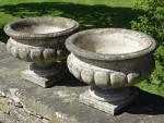 Weathered Garden Urns (Pair)