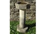 Vintage Limestone Bird Bath