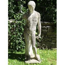 Weathered Garden Statue 'Athlete'