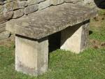Salvaged Limestone Garden Bench