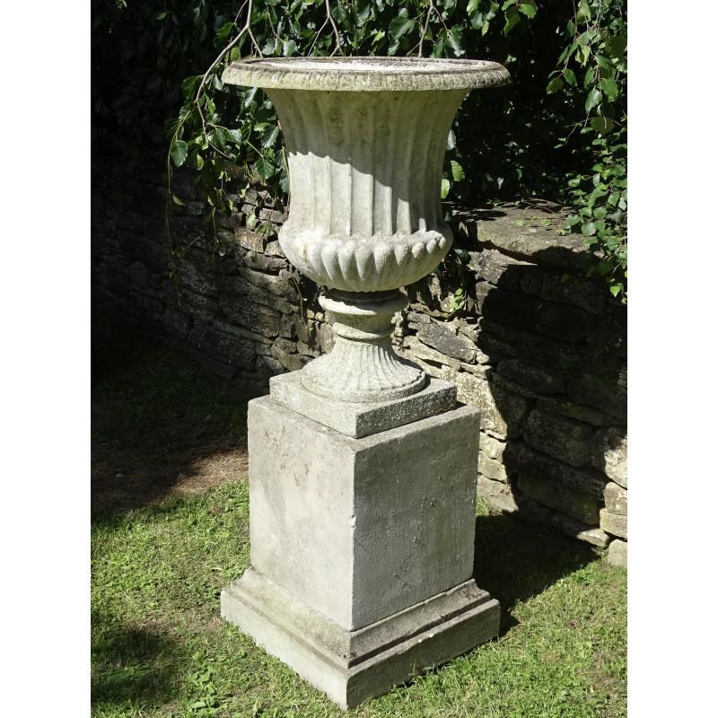 Large Weathered Garden Urn