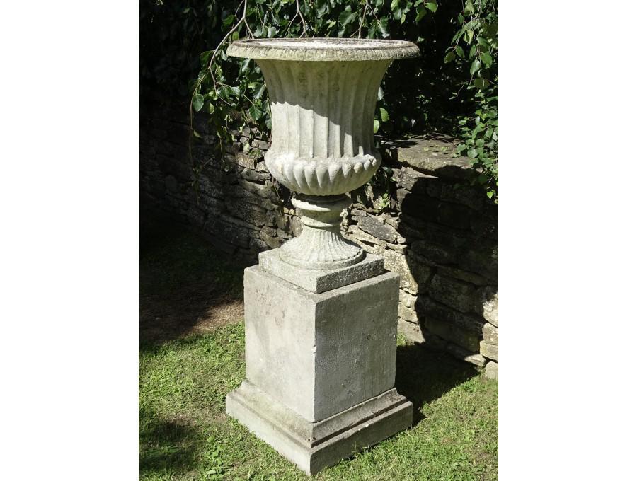 Large Weathered Garden Urn