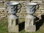 Lead Garden Urns (Pair)
