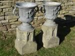 Lead Garden Urns (Pair)