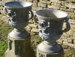 Lead Garden Urns (Pair)