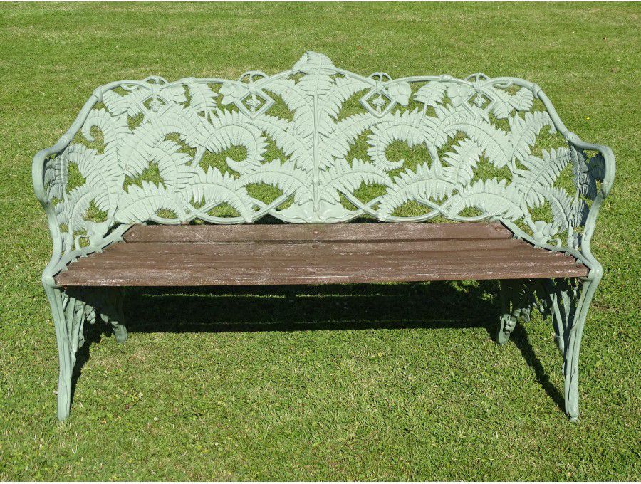 Weathered Fern and Blackberry Bench