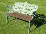 Weathered Fern and Blackberry Bench