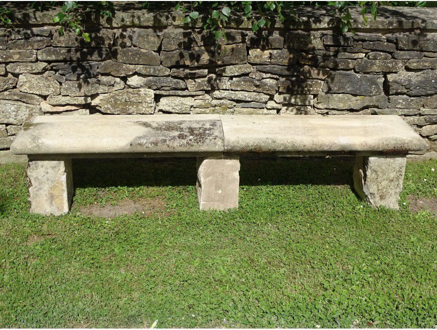 Salvaged Coping Stone Bench