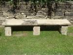 Salvaged Coping Stone Bench