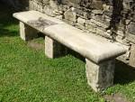 Salvaged Coping Stone Bench