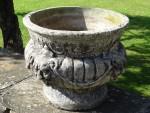 Weathered Stone Garden Urn