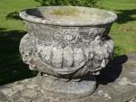 Weathered Stone Garden Urn