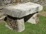 Salvaged Limestone Garden Bench
