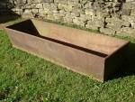 Large Rectangular Iron Trough