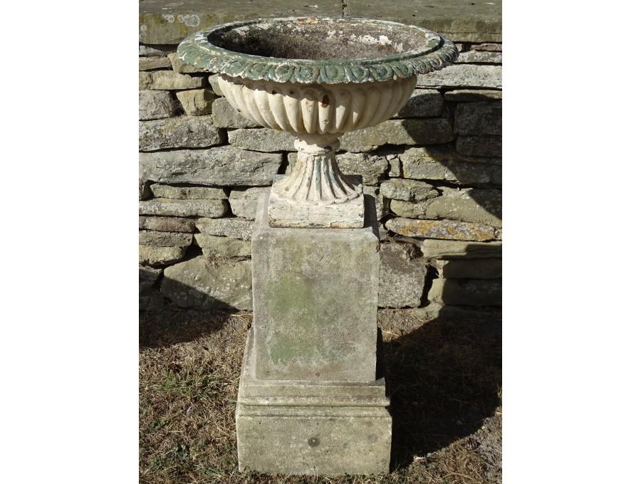 Vintage Garden Urn on Base