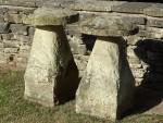 Antique Sandstone Staddlestones (Pair)