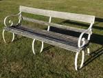 Vintage Wrought Iron Bench