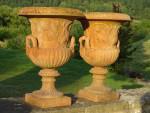 Weathered Terracotta Urns (Pair)