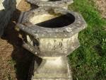 Weathered Gothic Garden Urns (Pair)