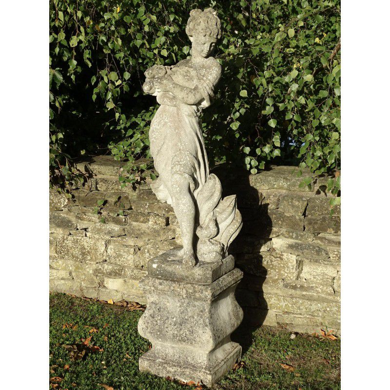Large Weathered Garden Statue