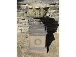 Vintage Terracotta Urn on Base