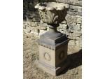 Vintage Terracotta Urn on Base